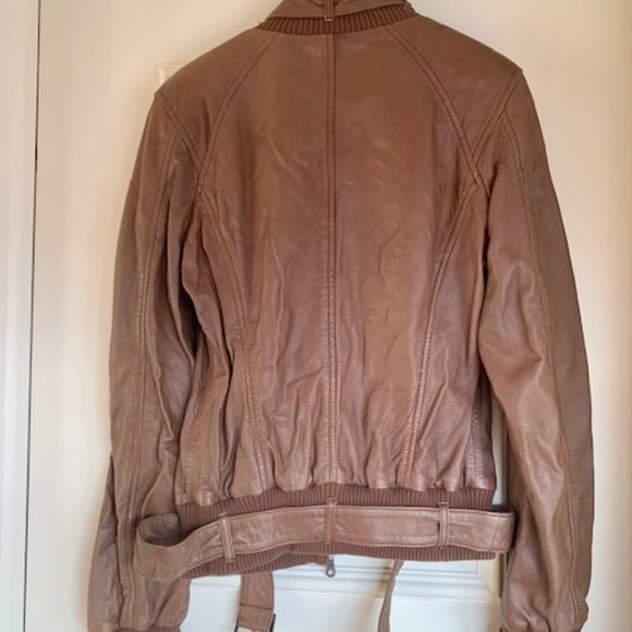 Bomber leather jacket - Picture 3 of 8